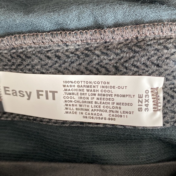 NWT Vintage corduroy Unisex Pants Jeans Grey & Black Easy Fit Flared - Picture 12 of 12